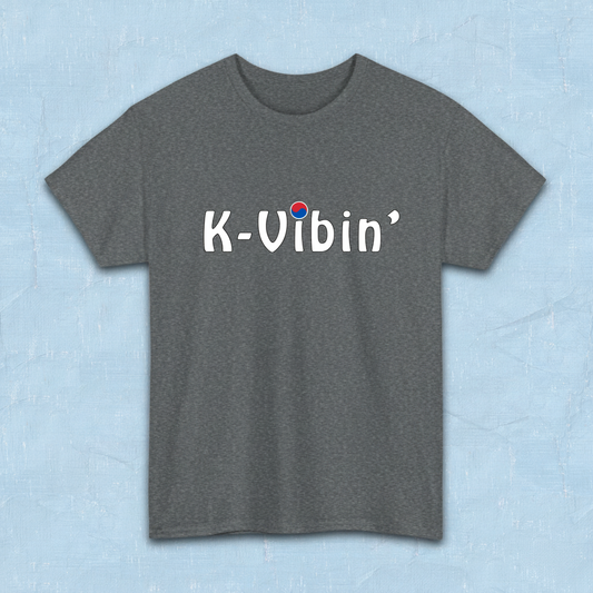 gray t-shirt k-vibin’ South Korea fandom love Kjota