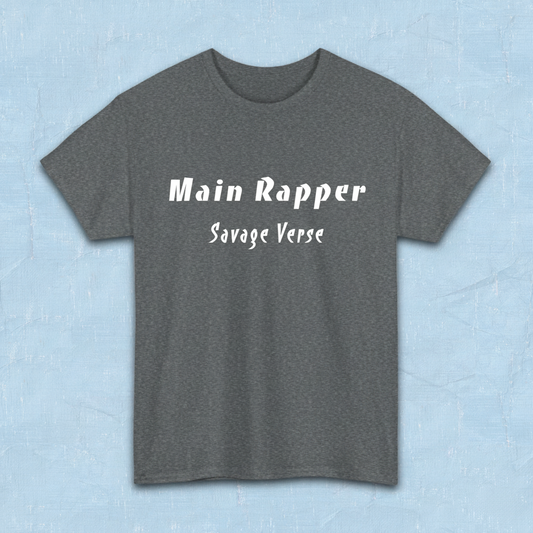 Main rapper savage verse K-pop fan t-shirt gray by Kjota