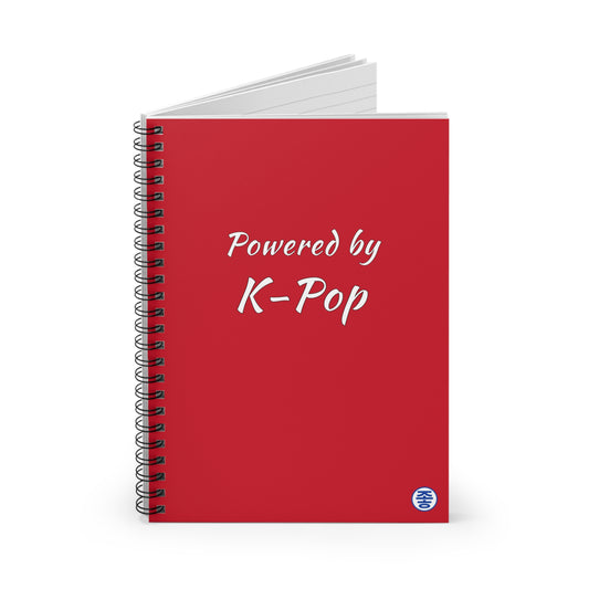 Powered by K-Pop - Spiral Notebook 6"x8"
