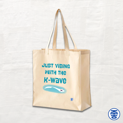 Just Vibing with the K-Wave - Canvas Tote
