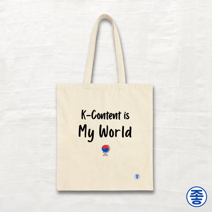 K-Content Is My World - Canvas Tote