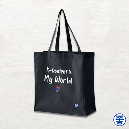 K-Content Is My World - Canvas Tote