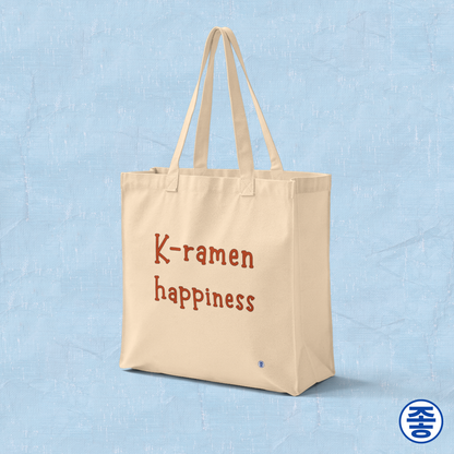 K-ramen Happiness | Korean Ramen Lover Canvas Tote Bag