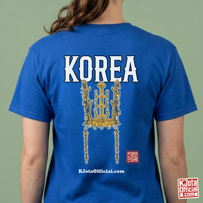 Gold Crown Silla 신라 Royal Korean History T-shirt Printed Back