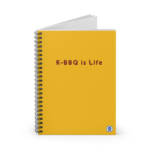 K-BBQ Is Life - Spiral Notebook 6"x8"