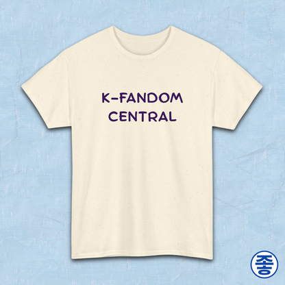 “K fandom central” Korean wave Hallyu culture fan t-shirt beige by Kjota