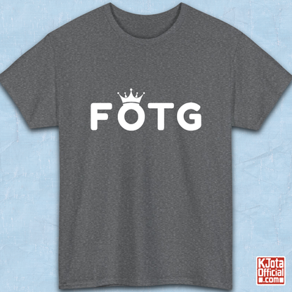 FOTG Face of the Group K-Pop idols member role for boy bands and girl groups, gray t-shirt flatlay by K-Jota