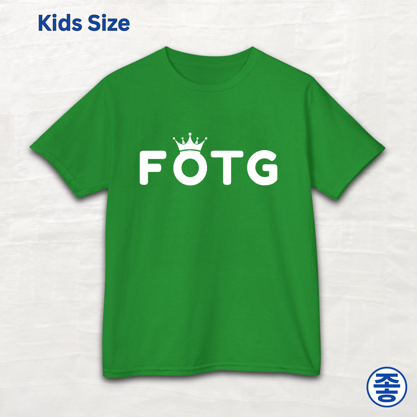 FOTG Face of the Group K-Pop group member role kids t-shirt green by Kjota