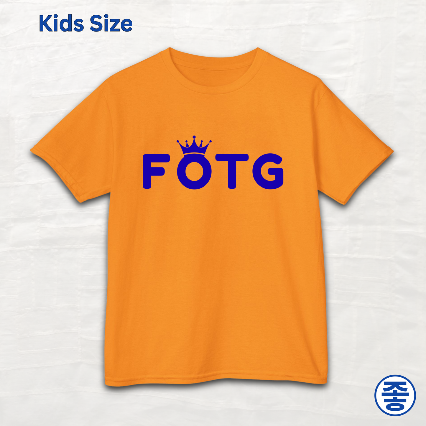 FOTG Face of the Group K-Pop group member role kids t-shirt orange by Kjota