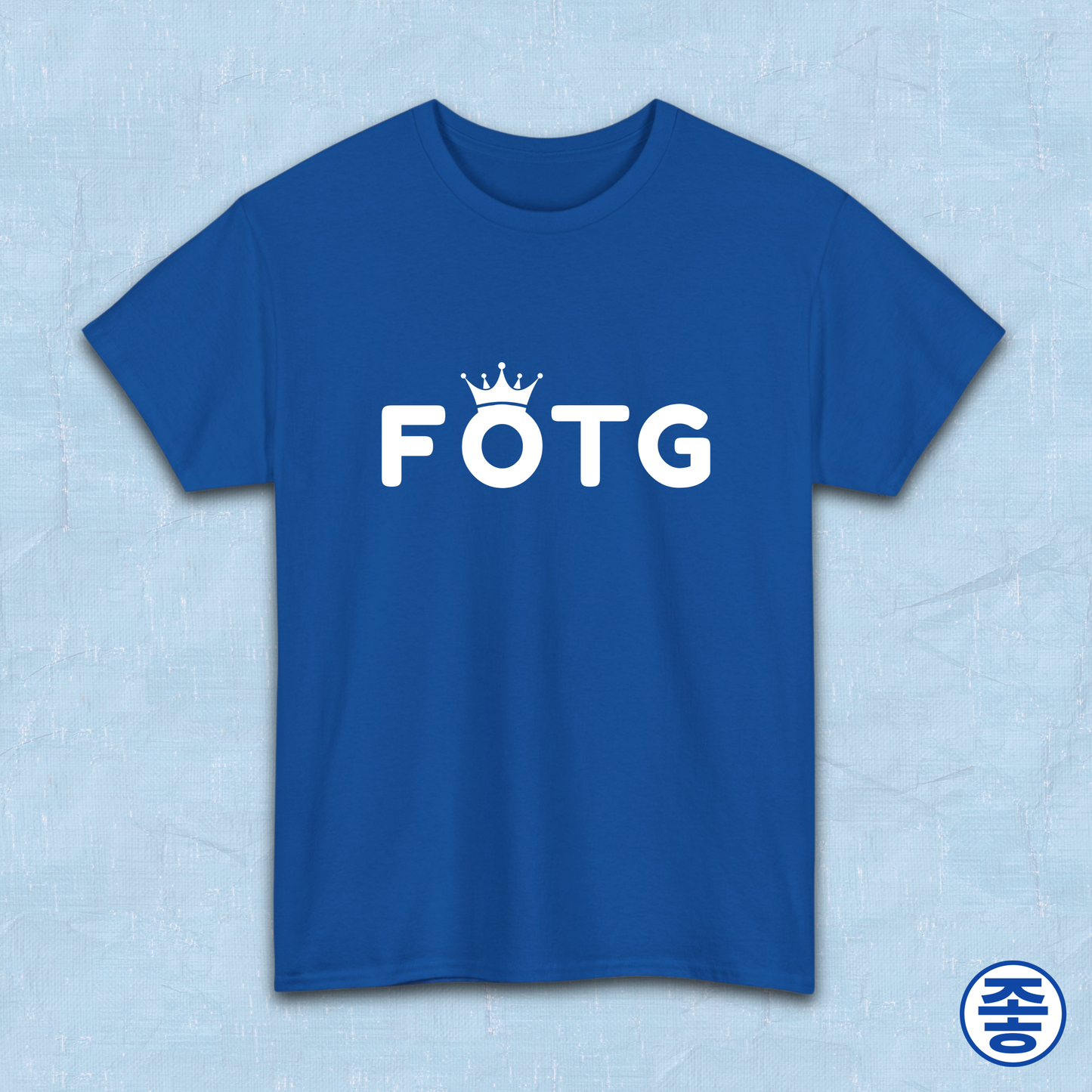 FOTG Face of the Group K-Pop fan t-shirt blue by Kjota