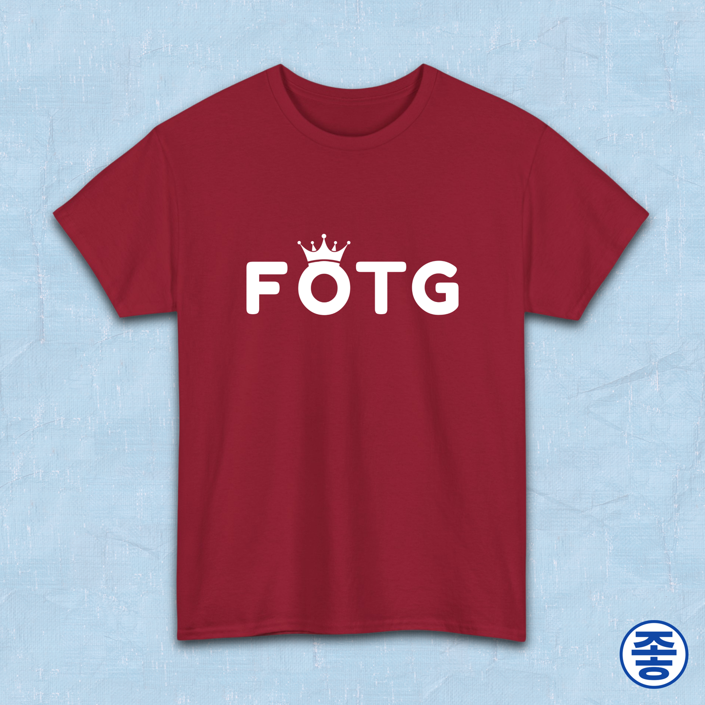 FOTG Face of the Group K-Pop fan t-shirt red by Kjota