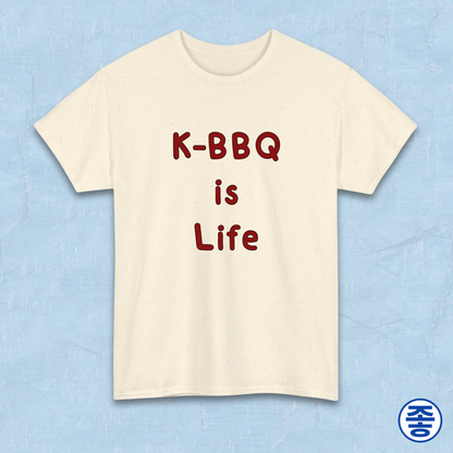K-BBQ is life for Korean food fans beige t-shirt by Kjota