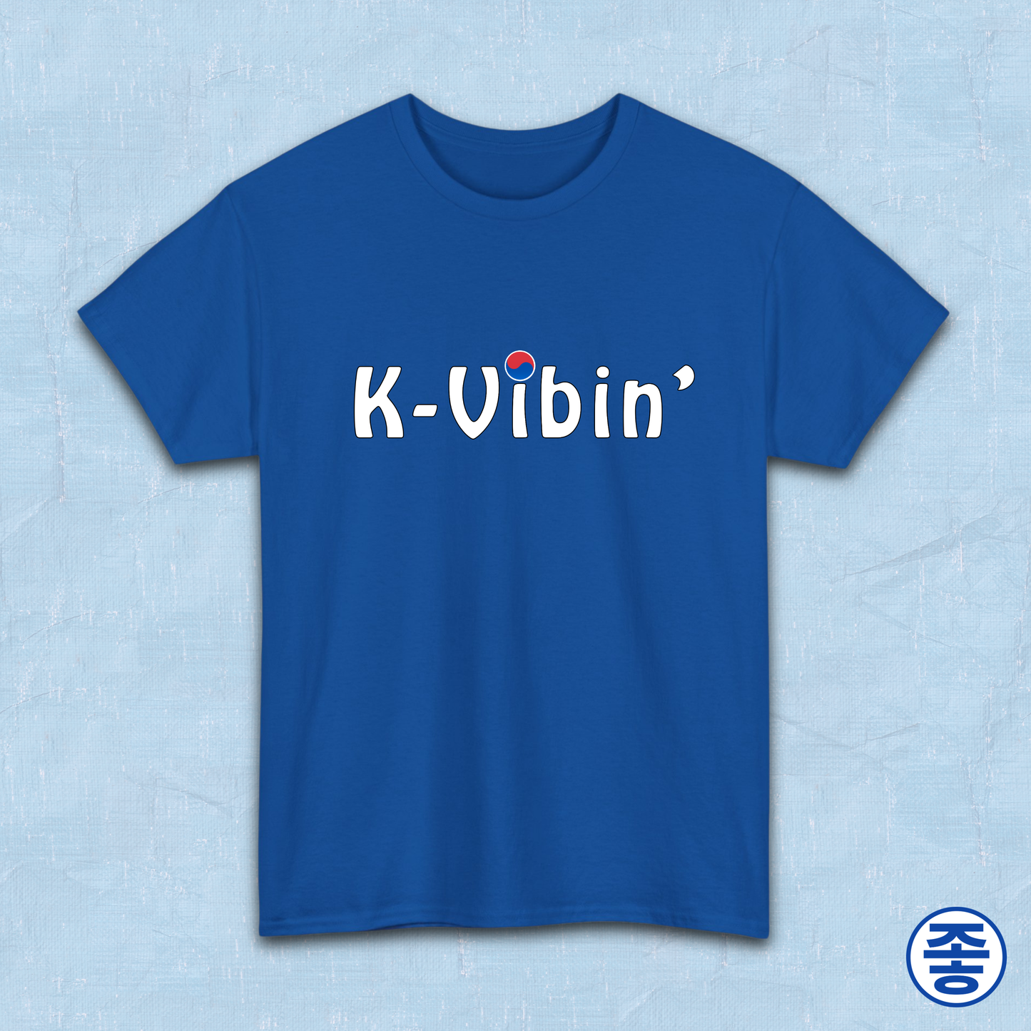 blue t-shirt k-vibin’ South Korea fandom love Kjota
