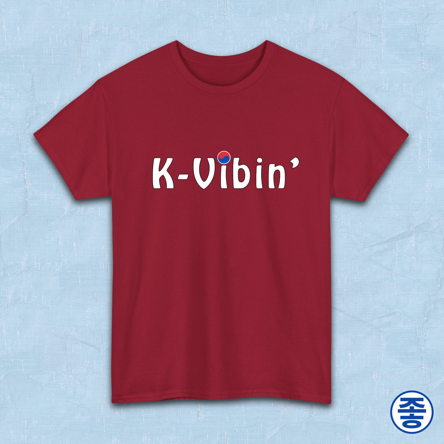 red t-shirt k-vibin’ South Korea fandom love Kjota