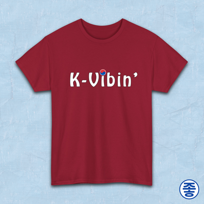 red t-shirt k-vibin’ South Korea fandom love Kjota
