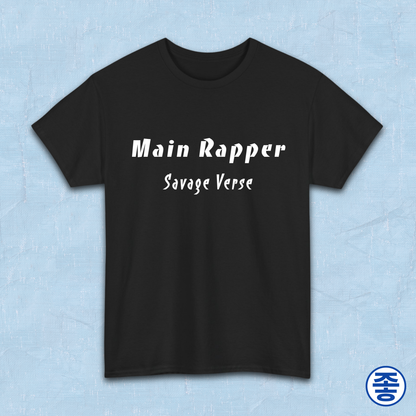 Main rapper savage verse K-pop fan t-shirt black by Kjota