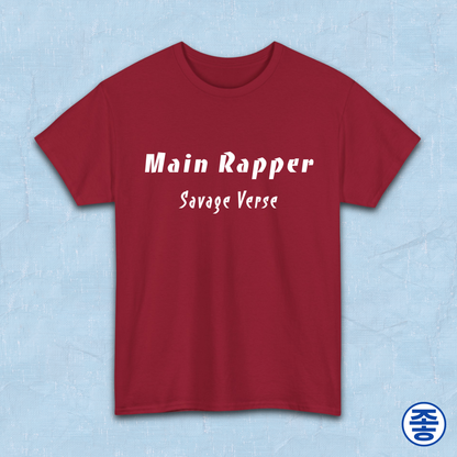 Main rapper savage verse K-pop fan t-shirt red by Kjota