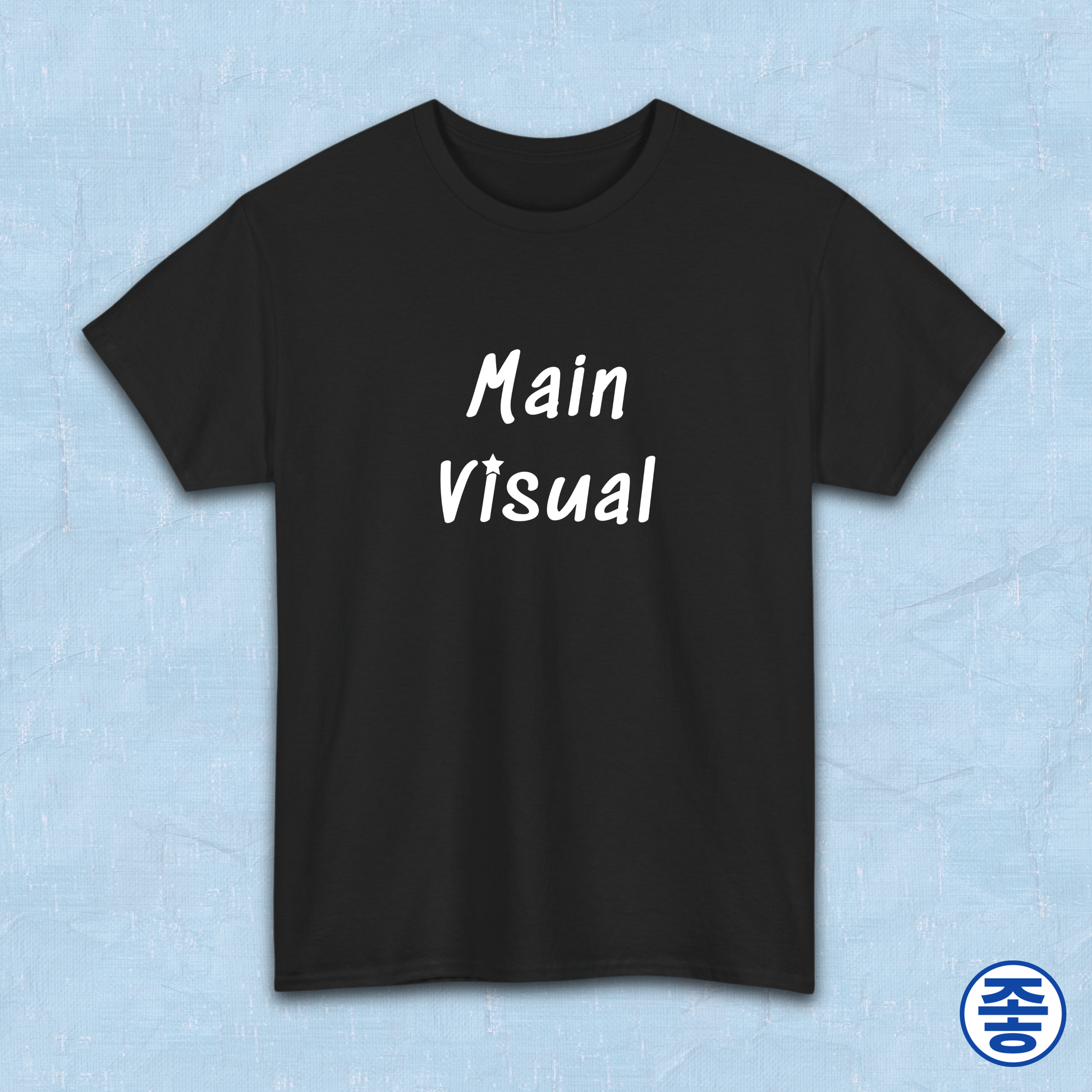 Main visual K-pop fan t-shirt black by Kjota