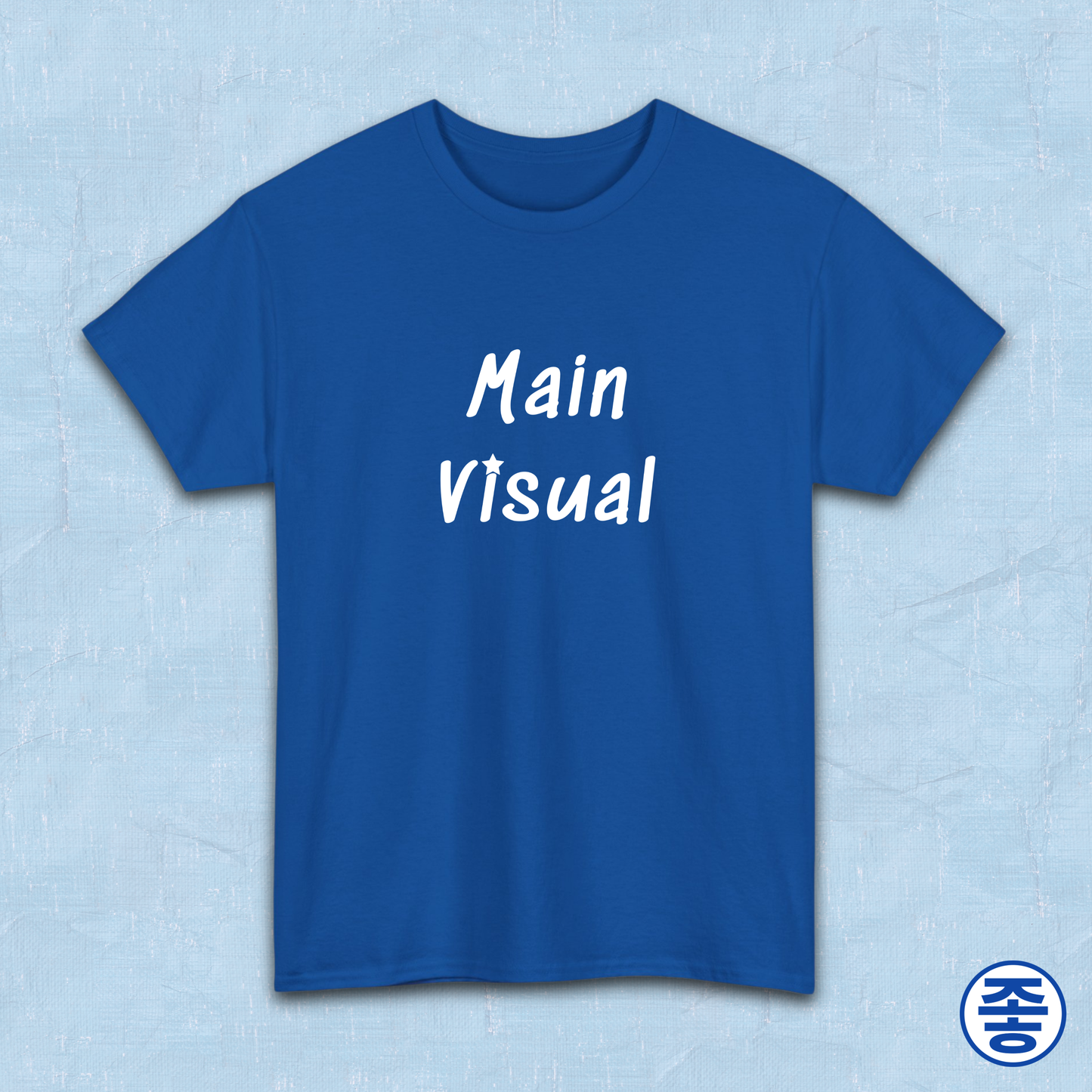 Main visual K-pop fan t-shirt blue by Kjota